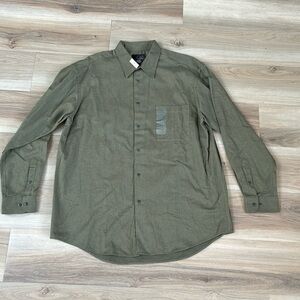 J. Ferrar Mens Green Button Down Shirt Size Large NWT